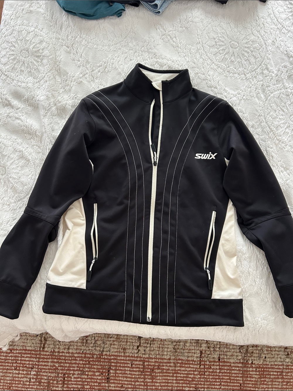 Swix Women’s Black & White Ski Softshell Jacket